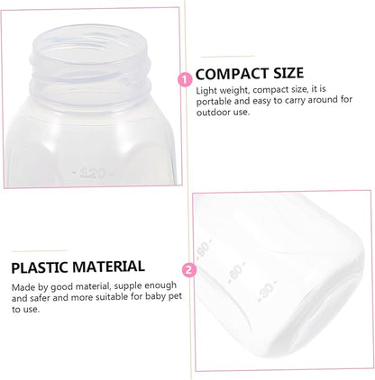 2pcs Kitten Nursing Bottles Soft Easy to Squeeze Pet Feeder for Kittens and Puppies Durable Milk Bottles for Newborns Reusable and Convenient Feeding Yellow Pink