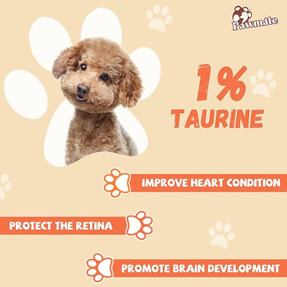 Pawmate Dog Treats Large Breed, Chicken Wrapped Rawhide Donut Rings, Rawhide Dog Chews Long Lasting, Grain Free Training Snacks with Taurine for Medium Large Dogs, 4 Counts