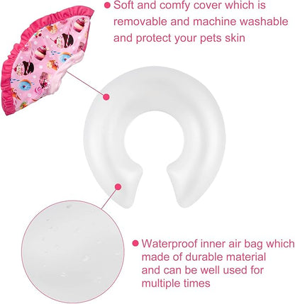 CuteBone Inflatable Dog Collar Alternative for Small/Medium Dogs After Surgery-Double Adjustable Neck Range P23SO00102M