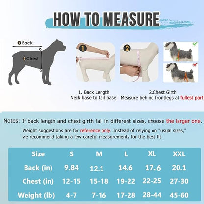 SlowTon Dog Recovery Suit - Surgery Recovery Suit for Female Male Dogs, Dog Onesie After Spay Abdominal Wounds, E-Collar Cone Alternative Prevent Licking Pet Surgical Suit(Light Pink,XXL)