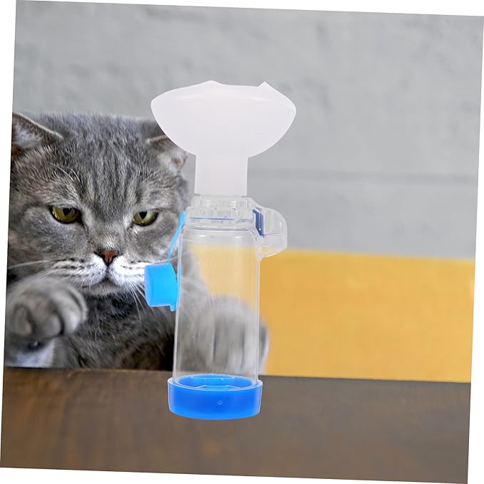 Toyvian Pet Feline and Canine Breathing Mask for Cats and Dogs Spacer for Cough Relief and Respiratory Support