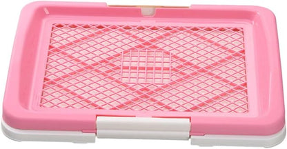 balacoo Training Dog Toilet Tray Small Flat Design for Easy Potty Training Material for Indoor Use Convenient Pet Accessory Macaron Pink