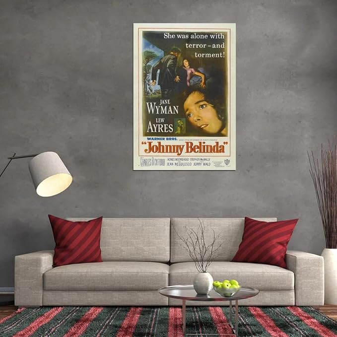 Black Empire Johnny Belinda Movie Jane Wyman Lew Ayres Charles Bickford Agnes Room Decor Wall Art Print 24x36 Poster