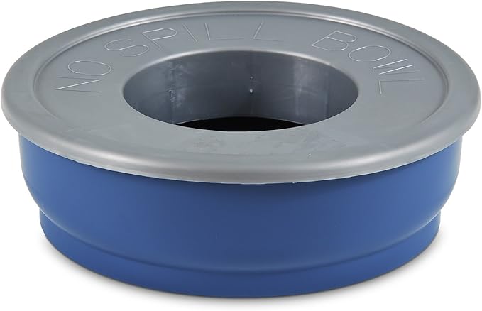 Petmate No Spill Bowl,Blue
