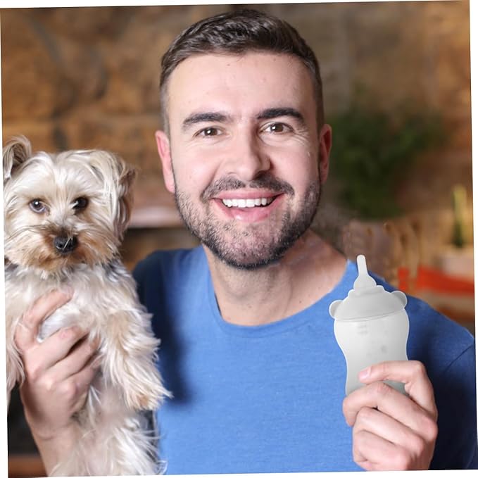 COLLBATH Pet Feeding Bottle Nursing Bottle for Small Pets for Kittens Puppies Newborn Animals Leak Design Easy to Lightweight Portable Milk Feeder