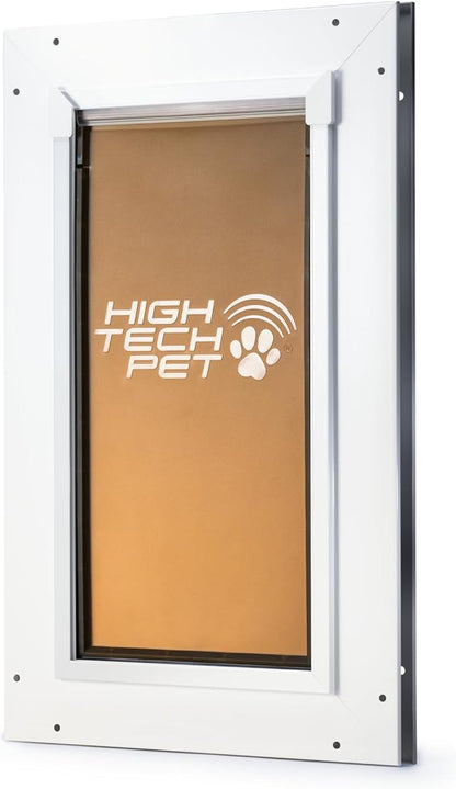 DuraFlex Aluminum Frame Pet Door for Extra Large-Sized Dogs (100+ lbs.) by High Tech Pet - Easy Installation Dog Door, Door Mount, Air Tight, Security Panel (12.5" X 25" Pet Opening) - AF-3-XL