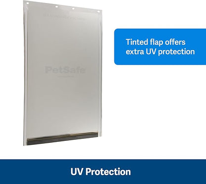 PetSafe Original Replacement Flap - Doggie Door Vinyl Replacement Flap for Sliding Glass Pet Door - Durable & Made with Non-Toxic Materials - 12 7/8" H x 8 1/8" W - Medium