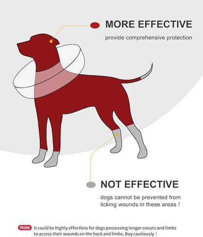 MIDOG Dog Cone - Inflatable Soft Donut Collar Alternative for Dogs After Surgery, Protective Recovery Collar Prevents Licking, Comfortable E-Collar Alternative for Small Medium Large Dogs (Gray,XS)