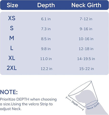 Supet Upgraded Dog Cone with Soft Liner, 20% Lighter Plastic Elizabeth Collar After Surgery to Stop Licking, for Spay Neuter Skin Problems Recovery, for Small Medium Active Large Dogs(Matte Black,XL)