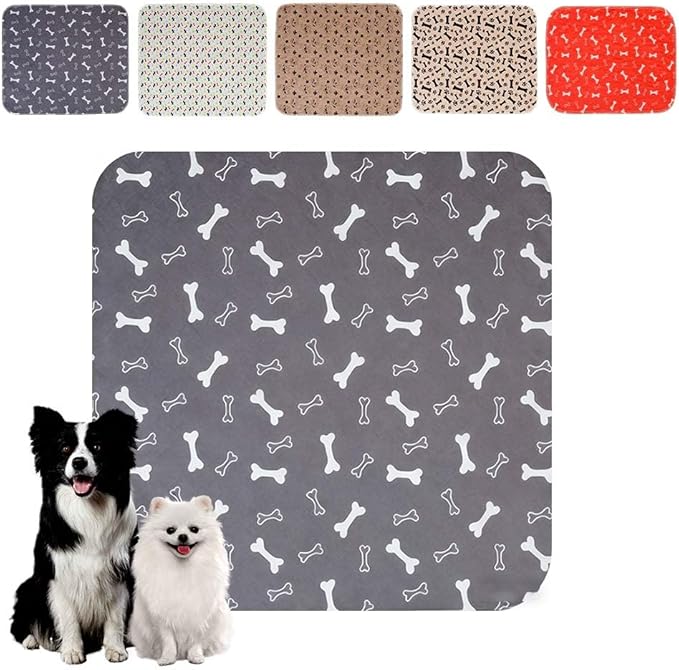 Puppy Pads for Dogs, 2026 New Washable Puppy Pads with Pheromones, Pee Pads for Dogs & Cats, Durable Leak-Proof & Anti-Slip Pet Training Pads for Home & Travel, Reusable (Grey, 27.6" x 31.5")