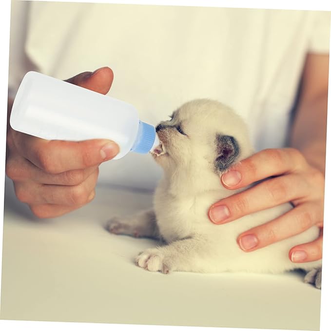 3Pcs Cat Milk Feeding Bottles Portable Pet Nurser for Kittens and Puppies Leak Resistant Design for Easy Feeding for Home Pet Supplies Lightweight and Convenient