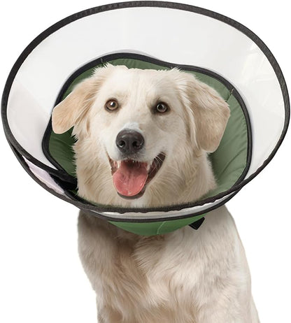 Soft Dog Cone Collar for Large Medium Dogs After Surgery, Cone for Dogs to Stop Licking, Adjustable Dog Recovery Lightweight Elizabethan Collar (XL)