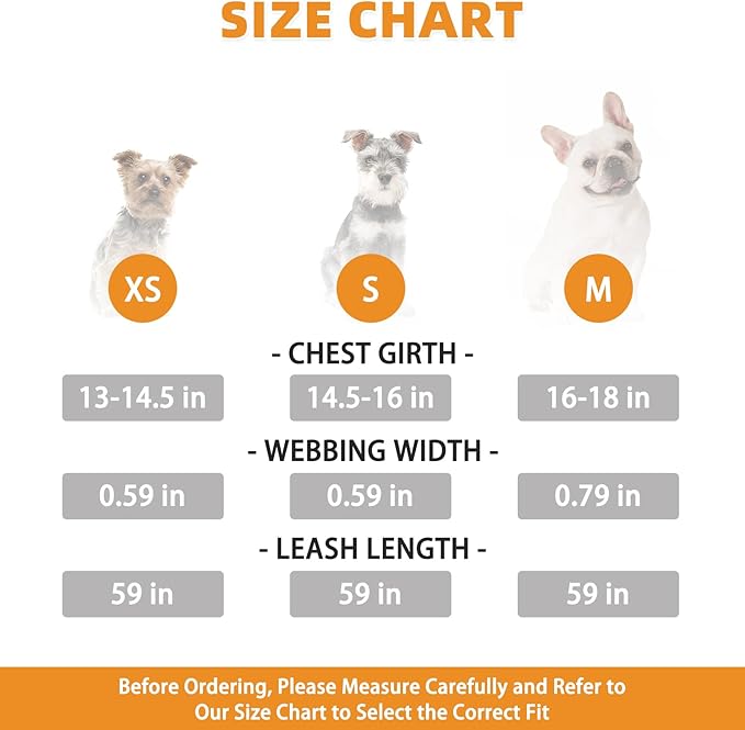 KOOLTAIL Small Dog Harness and Leash Set, Cute Pink Girl Puppy Harness, Step in No Pull Soft Mesh Pet Vest Harness Collar for Small Size Dogs Cats, Plaid Dog Halters for Outdoor Walking, Pink S