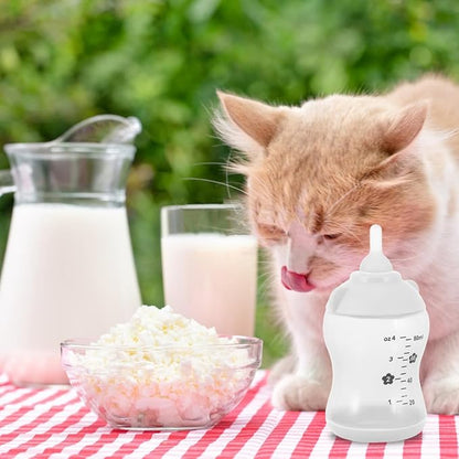 Sosoport Pet Feeding Bottle Milk Feeder for Cats Dogs and Small Animals Design for Convenient Feeding for Puppies and Kittens