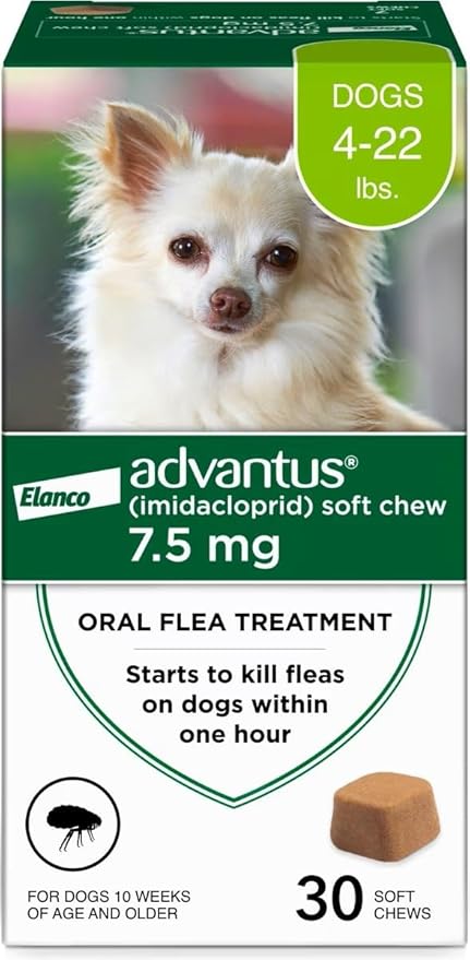 Advantus Dog Fast Acting Oral Flea Treatment Soft Chewable 4 - 22 lbs. | 30 ct.