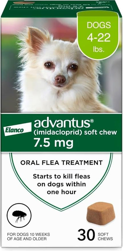 Advantus Dog Fast Acting Oral Flea Treatment Soft Chewable 4 - 22 lbs. | 30 ct.
