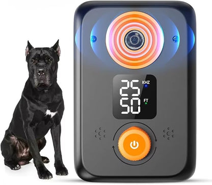 Anti Barking Device for Dogs – Ultrasonic Dog Bark Deterrent with 3 Modes, 50FT Effective Range, Rechargeable, Indoor Outdoor Anti Barking Device, Humane and Easy to Use