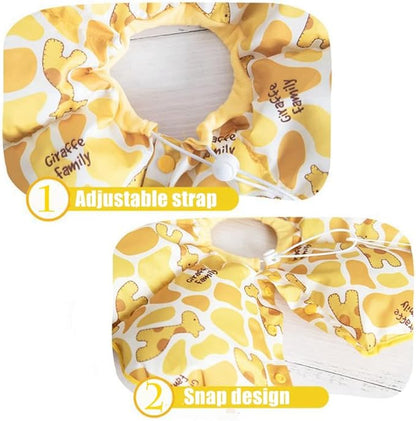 Adjustable Rabbit Protection Cone Collar, Waterproof Pet Recovery Collar for Rabbit Chinchilla Guinea Pigs After Surgery Wound Healing,Elizabeth E-Collar for Small Animals (S (5.9''-9.8''), Yellow)