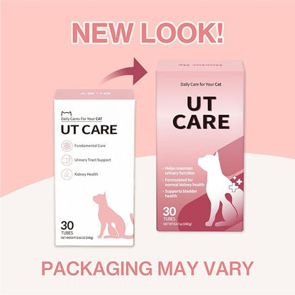 Doctor By UT Care Cat UTI Kidney Support Urinary Supplement Cranberry Treatment for Cats Renal Health with Pacran, Quercetin, Taurine lickable Formula Individually Packaged (1 Pack)