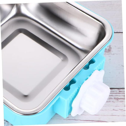Milisten Pet Feeder Fixed Stainless Steel Bowl Dog and Cat Easy Wash Pet Supplies Large Dog Feeder