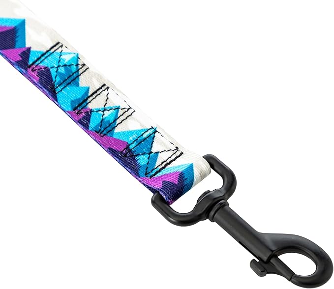 Wolfgang Heavy Duty Dog Leash, Pull-Tested for Walking & Training, RockyPeaks Print, Dual Handle Large