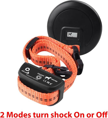 My Pet Command, Indoor Pet Barrier Adjustable Range, Static and Tone Correction, Hidden Fence for Dogs Containment Collar, Wireless Pet Gate Keeps Areas Off Limits, Rechargeable Collars 1 Collar kit
