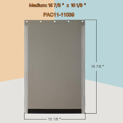 Dog Door Replacement Flaps,Large Dog Door Compatible with PetSafe Freedom PAC11-11039,Measures 10 1/8" x 16 7/8",Easy to Replace,Sturdy Weather-Proof & No Warped