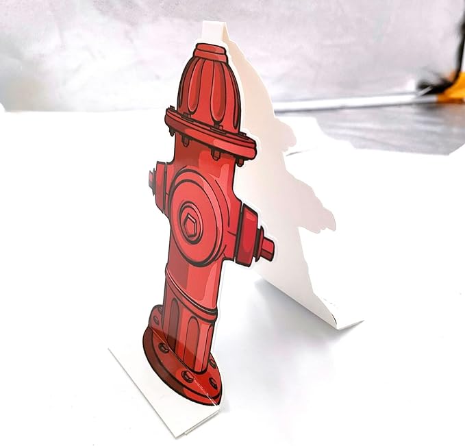 Dog Pee Post Guide Paper Pee Trainer, 20Pcs Hydrant Shaped Pet Diaper Pad Guide for Small Dogs, Puppies Dogs Potty Pee Training Pad Guide, 7.3 x 3.9in Small Hydrant Post Paper Card