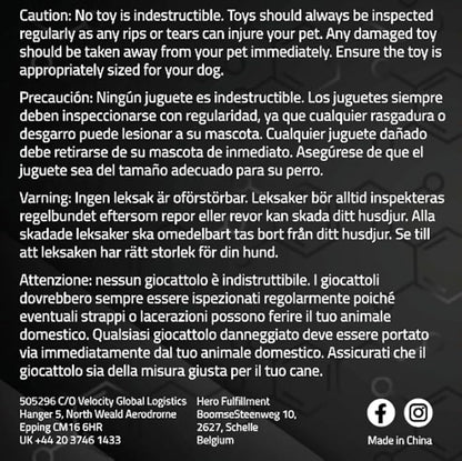 Playology Dog Toys | Dual Layer Bone Durable Chew Toy Bone for Dogs | Jumbo Bacon Scented Toy - Easy to Clean and Made from Non Toxic Materials