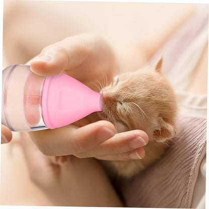 Abaodam Dog Bottles for Puppies Milk Kitten Bottles for Nursing Pet Supplies Silicone Nipples