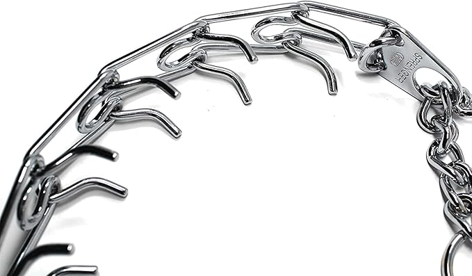 Herm Sprenger Pet Supply Imports Chrome Plated Training Collar with Quick Release Snap for Dogs, X-Large, 4mm, 24-Inch