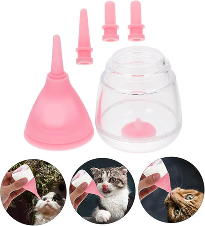 INOOMP Puppy Milk Feeder and Kitten Feeding Bottle Flow Rate Compact Design for Small Pets for Newborn Cats and Dogs Easy to Use Scale for Accurate Feeding