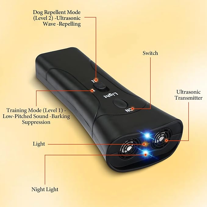 Ultrasonic Dog Chaser,Training Dog Banish Dog Machine,Control Devices Training Tool Stop Barking Sonic Dog Repeller