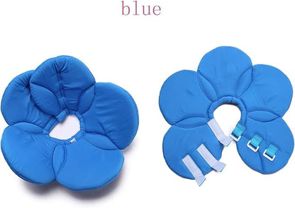 Dogs Cats Medical Grooming Pet E-Collar Recovery Remedy Protective Dog Lick Caught Soft Sponge Adjustable Postoperative Kit for Small and Medium Dog (Blue, M (neck's Girth 10.6" to 11.4"))
