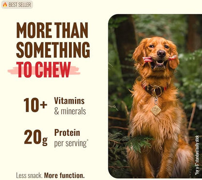 Natural Farm Bully Sticks, Odor-Free, (6 Inch, 12 Ounces), Packaged by Weight, 100% Beef Pizzle Chews, Grass-Fed, Fully Digestible Treats to Keep Your Puppies, Small and Medium Dogs Busy