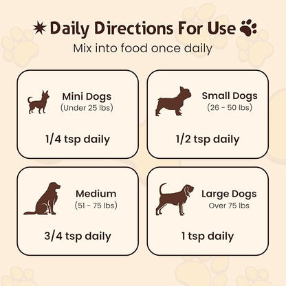 Petsmont Buddy Guard for Lumps and Bumps, Lipoma for Dogs & Cats, Patent Pending Organic 9 Mushroom Powder Blend Natural Dog Probiotic & Immune Support Chaga, Reishi, Lion's Mane, Turkey Tail Mushroom