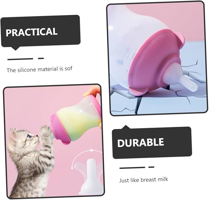 Sosoport 20pcs Puppy Teething Toys Kitten Supplies Kitten Nursing Bottle Spout Milk Bottle Accessories Cat Pacifier