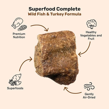 BADLANDS RANCH by Katherine Heigl – Superfood Complete Air-Dried Fish & Turkey Dog Food – High Protein with Superfoods for Daily Wellness & Consistent Nutrition – 64 oz (Pack of 2)