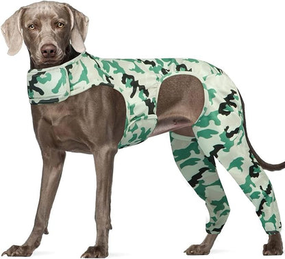 ROZKITCH Dog Surgery Leg Sleeve Rear Legs, Adjustable Wound Cover Sleeve, Pet Sleeve to Prevent Licking Wound Elbow Protector for Sprain ACL CCL Arthritis Joint Care Camouflage 3XL