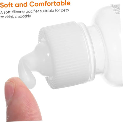 Mikikit Pet Supplies Puppy Kitten Feeding Tools Nursing Bottle Set Animal Milk Bottles Nipple