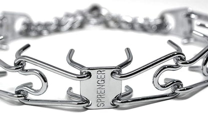 Herm Sprenger Stainless Steel Prong Dog Training Collar Ultra-Plus Pet Pinch Collar No-Pull Collar for Dogs Anti Pull Training Collar Made in Germany 4mm x 25in Large
