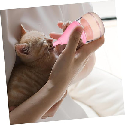 Pet Nursing Bottles Set Kitten Bottle Feeder Nipples Milk Pet Supplies