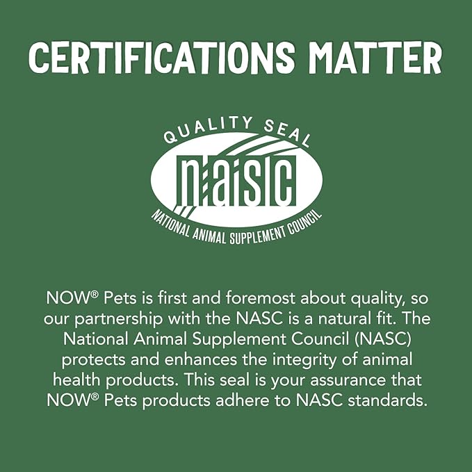 NOW Pet Health, Immune Support Supplement, Formulated for Cats & Dogs, NASC Certified, 90 Chewable Tablets