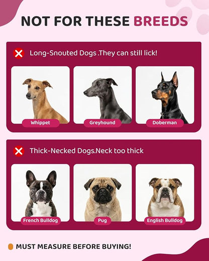 MIDOG Dog Cone Collar After Surgery, Soft Dog Cone Alternative to Stop Licking,Adjustable Elizabethan Recovery Cones for Small to Large Sized Dogs