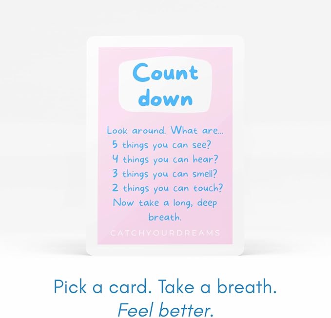 Dogs Against Anxiety Cards — 50 Anxiety Relief Cards | CBT & Mindfulness Exercises | Calming Gift for Women, Dog Lovers & Kids