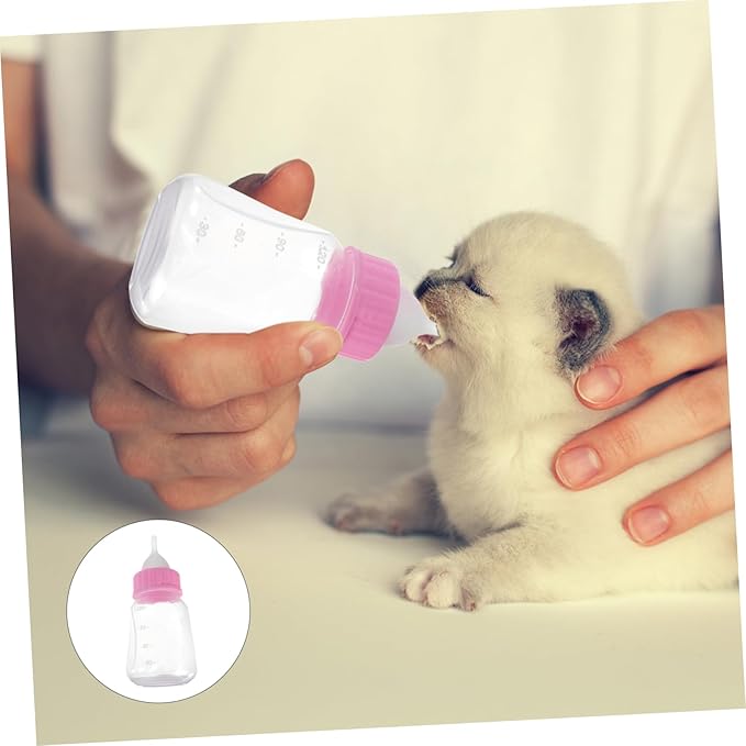 Kisangel 1set Cat and Dog Nursing Bottle Portable Bite-Resistant Pet Feeder Chic Design Lightweight Milk Feeder for Kittens and Puppies Feeding Kit for Small Pets