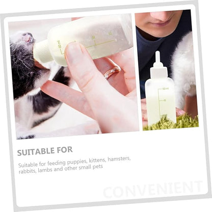 Mikikit 1set Pet Nursers Small Nursing Bottle Set for Cat Milk Kitten Bottles for Cats