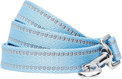 Blueberry Pet Essentials Reflective Dog Collar & Leash Set, Adjustable for Large Dogs | Safe Walking Gear for Pet Parents, Puppy Training & Daily Use LargeDogs, Baby Blue