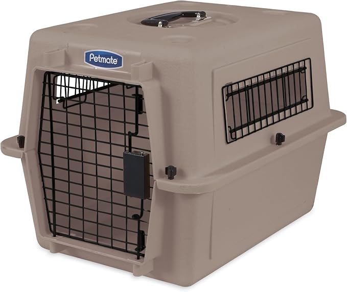 Petmate Ultra Vari Dog Kennel for Small Dogs (Durable, Heavy Duty Dog Travel Crate, Made with Recycled Materials, 21 in. Long) up to 15 lbs, Made in USA