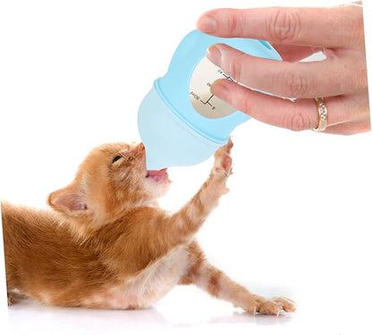 Kitten Milk Bottle Newborn Puppy Feeding Bottle Scale for Animals Nipple